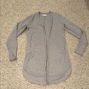Women's Gray Cardigan Sweater